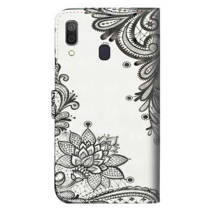 [Light Spot Decor] Patterned Leather Cell Phone Cover for Samsung Galaxy A30 / A20