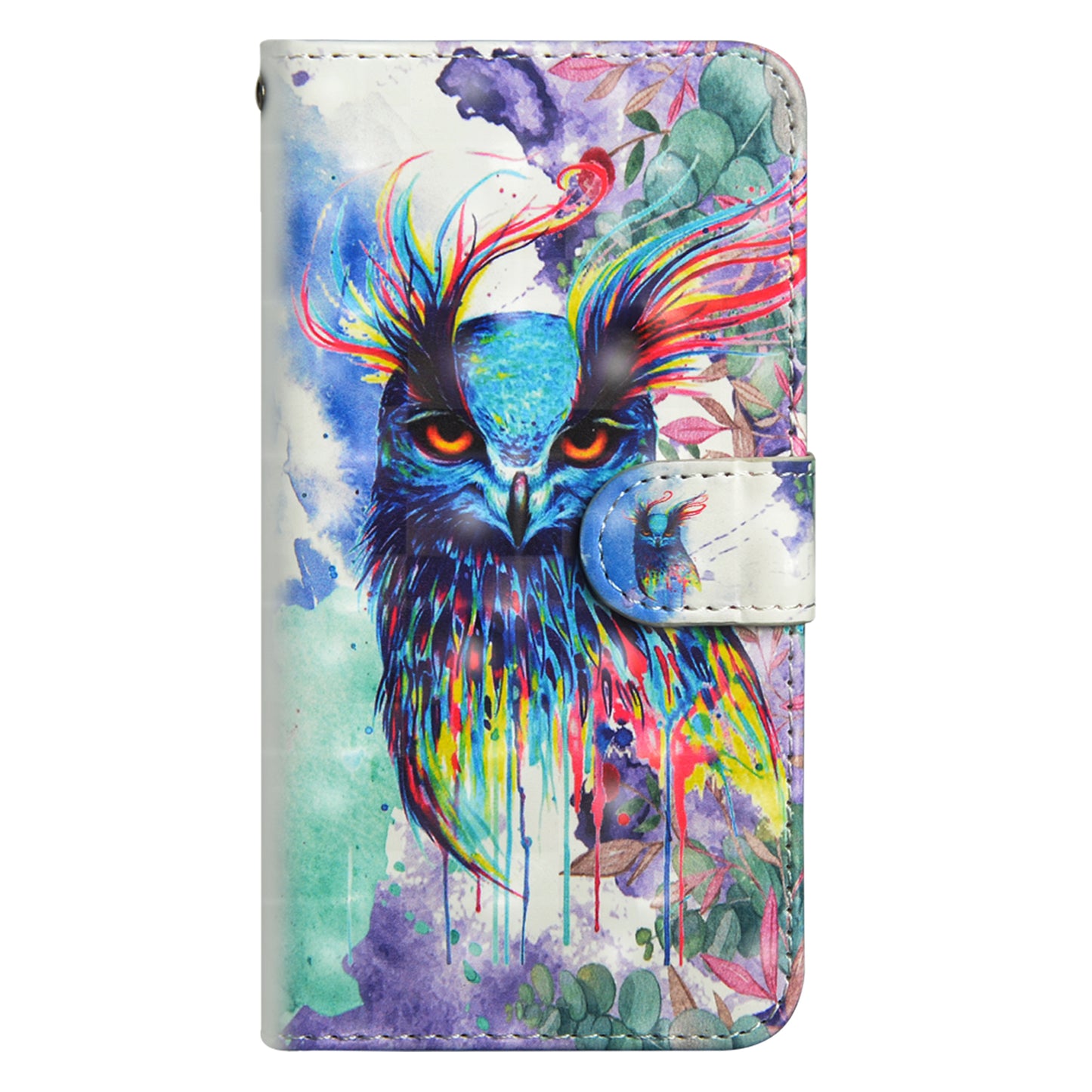 [Light Spot Decor] Patterned Leather Cell Phone Cover for Samsung Galaxy A30 / A20