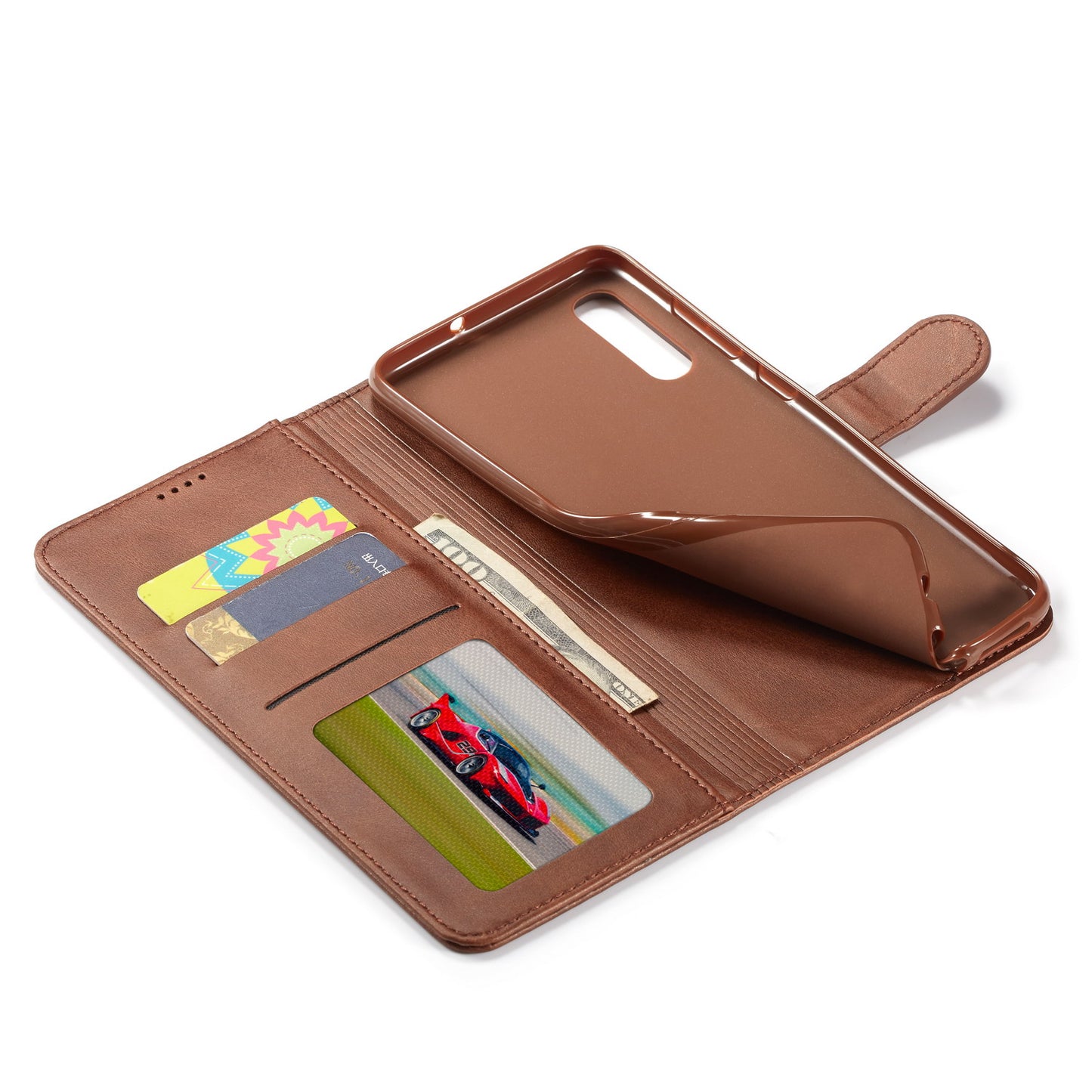 LC.IMEEKE Leather Wallet Case for Samsung Galaxy A70