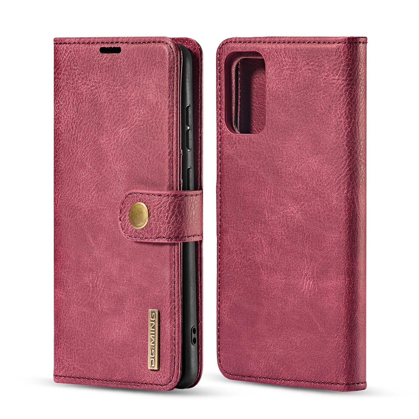 DG.MING For Samsung Galaxy S20 4G/S20 5G Detachable 2-in-1 Anti-scratch Split Leather Wallet Shell + PC Back Case