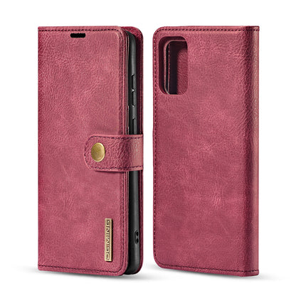 DG.MING For Samsung Galaxy S20 4G/S20 5G Detachable 2-in-1 Anti-scratch Split Leather Wallet Shell + PC Back Case