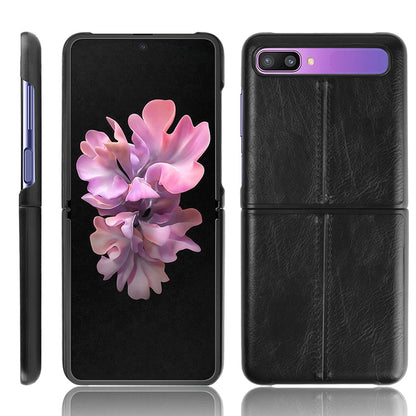 PU Leather Coated PC + TPU Case for Samsung Galaxy Z Flip