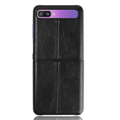 PU Leather Coated PC + TPU Case for Samsung Galaxy Z Flip