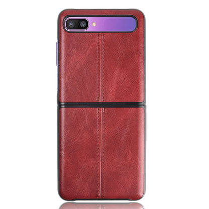 PU Leather Coated PC + TPU Case for Samsung Galaxy Z Flip