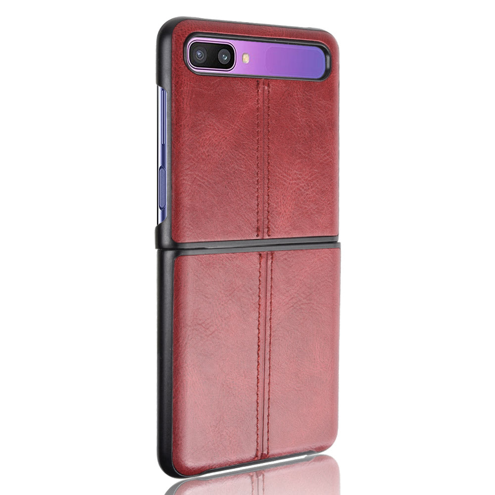 PU Leather Coated PC + TPU Case for Samsung Galaxy Z Flip