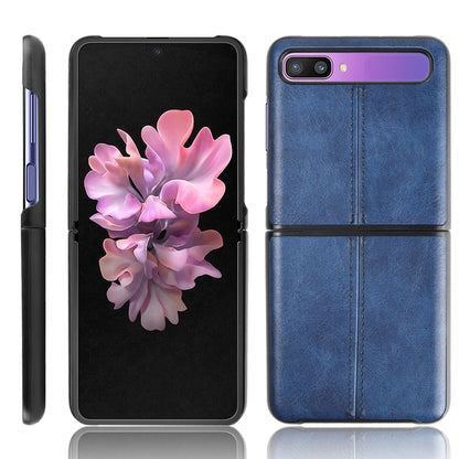 PU Leather Coated PC + TPU Case for Samsung Galaxy Z Flip