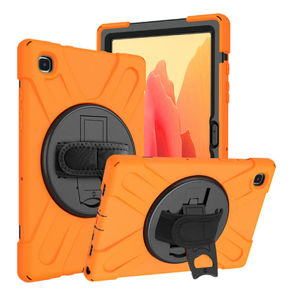 [Built-in Hand Holder Strap] 360Â° Swivel PC + Silicone Combo Kickstand Tablet Case for Samsung Galaxy Tab A7 10.4 (2020)