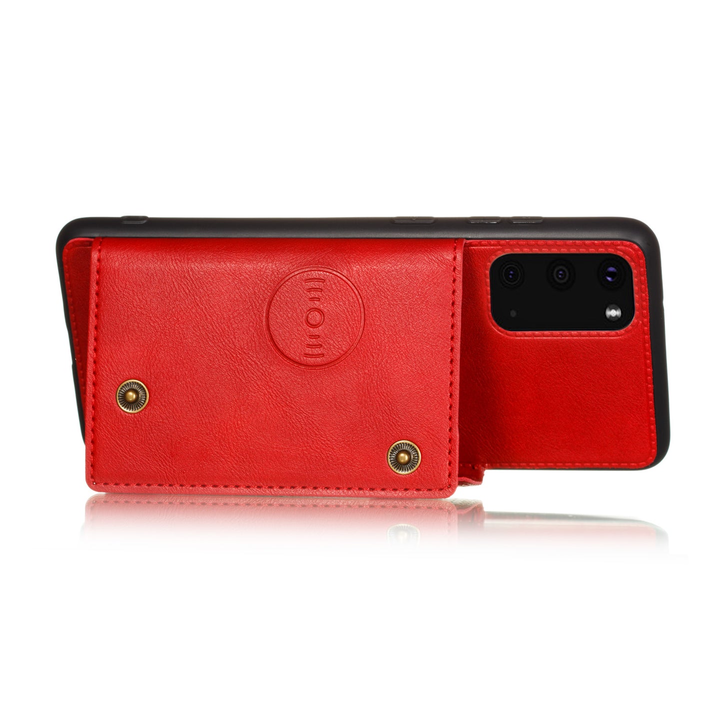 Card Holder PU Leather Coated TPU Case Shell [Built-in Magnetic Sheet] for Samsung Galaxy S20 FE 4G/5G/2022/S20 Lite