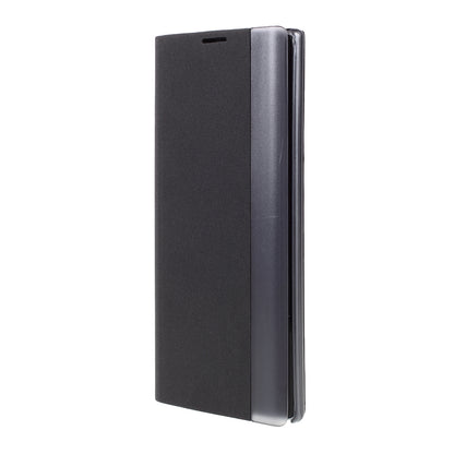 Flip Leather Auto-absorbed Protector Shell with View Window and Stand for Samsung Galaxy Note 10 Plus