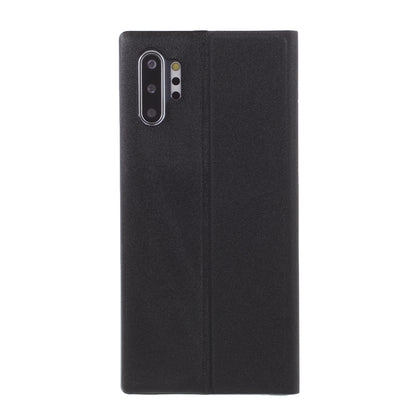 Flip Leather Auto-absorbed Protector Shell with View Window and Stand for Samsung Galaxy Note 10 Plus