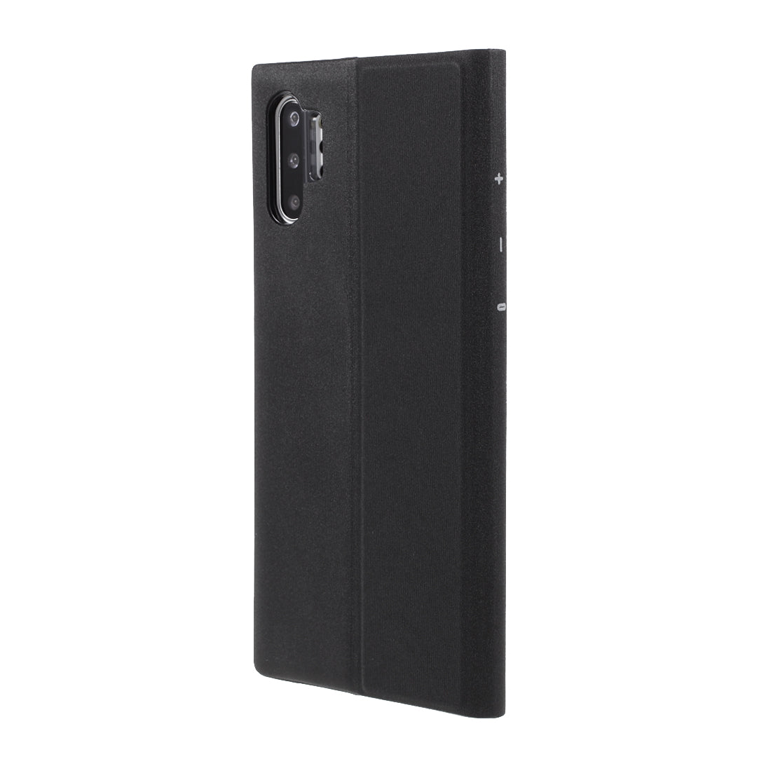 Flip Leather Auto-absorbed Protector Shell with View Window and Stand for Samsung Galaxy Note 10 Plus