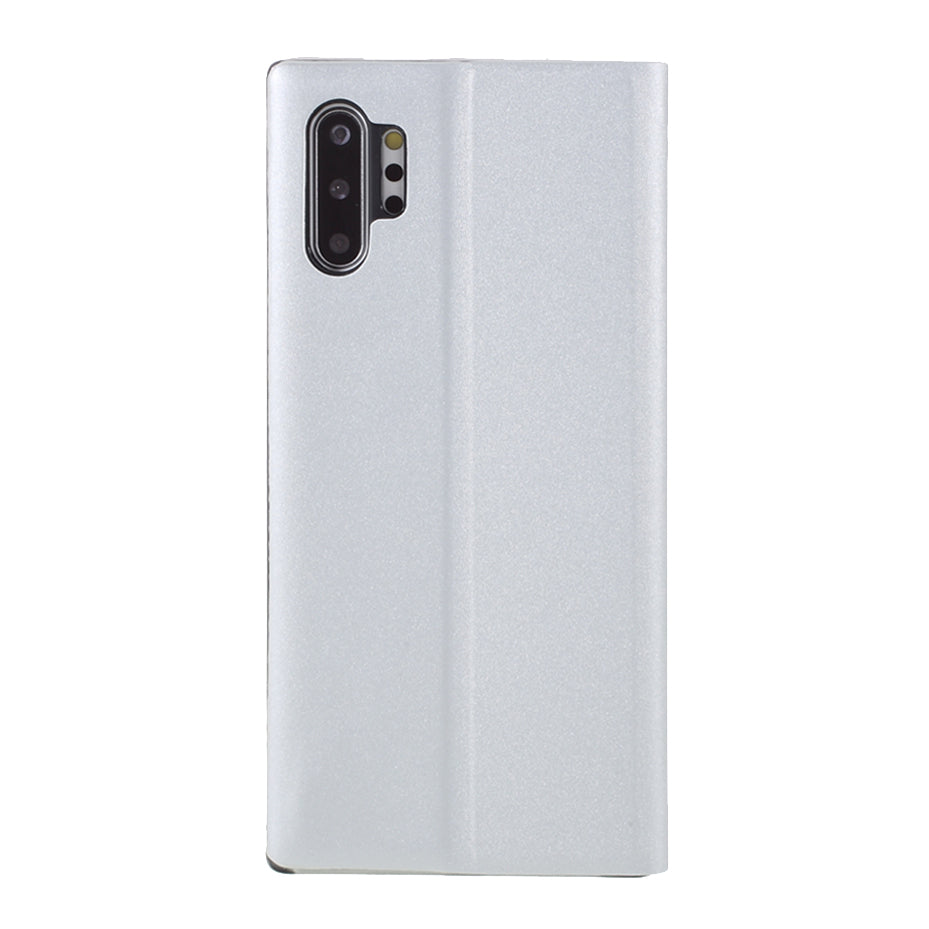 Flip Leather Auto-absorbed Protector Shell with View Window and Stand for Samsung Galaxy Note 10 Plus