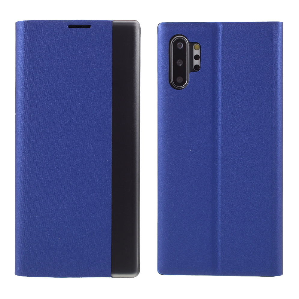 Flip Leather Auto-absorbed Protector Shell with View Window and Stand for Samsung Galaxy Note 10 Plus