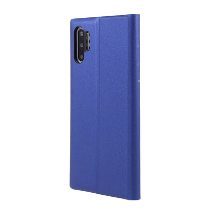 Flip Leather Auto-absorbed Protector Shell with View Window and Stand for Samsung Galaxy Note 10 Plus