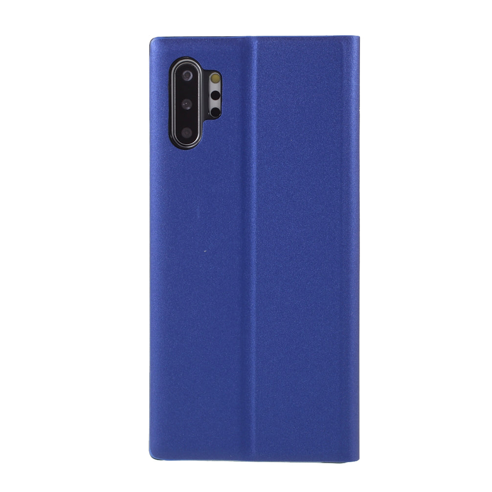 Flip Leather Auto-absorbed Protector Shell with View Window and Stand for Samsung Galaxy Note 10 Plus