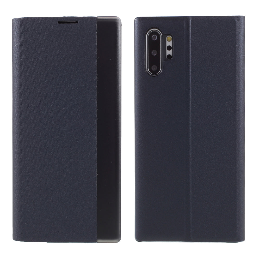 Flip Leather Auto-absorbed Protector Shell with View Window and Stand for Samsung Galaxy Note 10 Plus