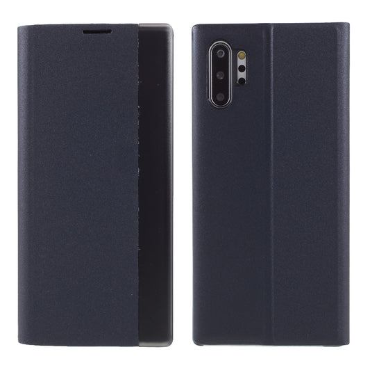 Flip Leather Auto-absorbed Protector Shell with View Window and Stand for Samsung Galaxy Note 10 Plus