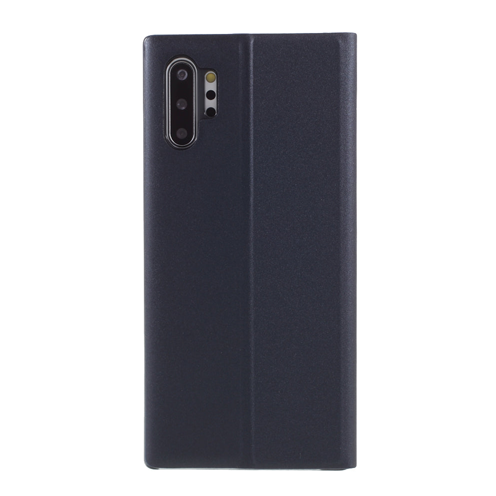 Flip Leather Auto-absorbed Protector Shell with View Window and Stand for Samsung Galaxy Note 10 Plus