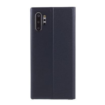 Flip Leather Auto-absorbed Protector Shell with View Window and Stand for Samsung Galaxy Note 10 Plus