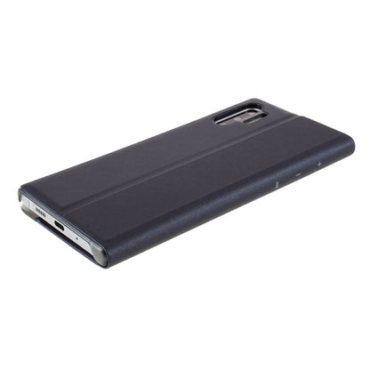 Flip Leather Auto-absorbed Protector Shell with View Window and Stand for Samsung Galaxy Note 10 Plus