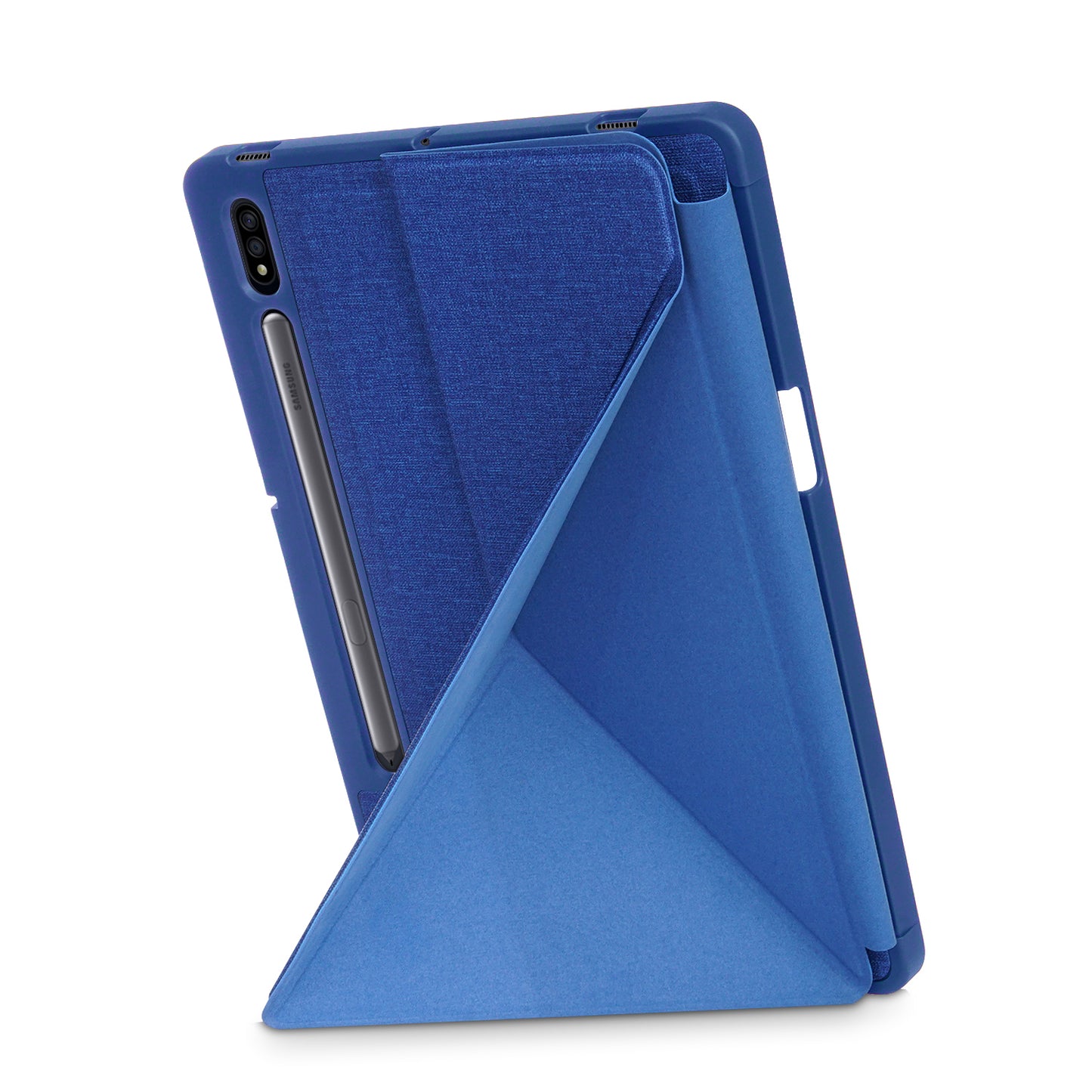 Origami Stand Wake Sleep Smart Leather Case with Pen Holder for Samsung Galaxy Tab S7 Plus T970 T975/Tab S8+