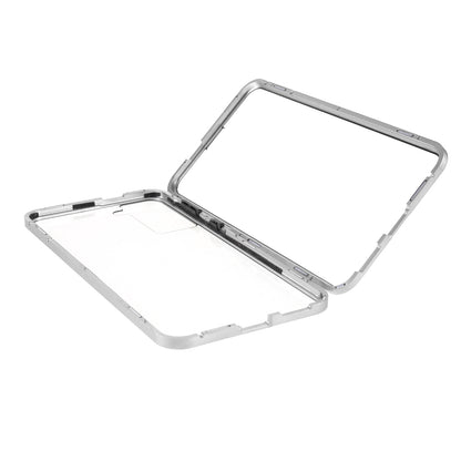 [Magnetic Lock Installation] Metal Frame with Double Side Tempered Glass Phone Case for Samsung Galaxy S21+ 5G