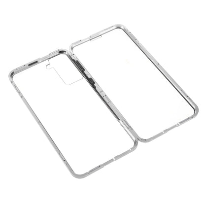 [Magnetic Lock Installation] Metal Frame with Double Side Tempered Glass Phone Case for Samsung Galaxy S21+ 5G