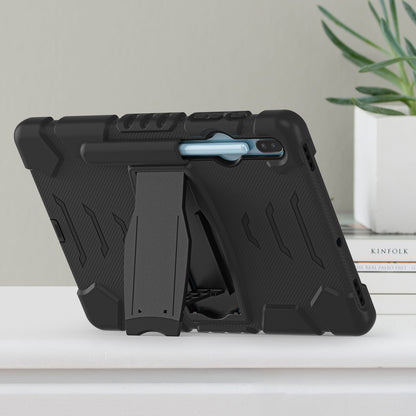 Impact Resistant PC + Soft Silicone Tablet Cover Case with Kickstand for Samsung Galaxy Tab S6 SM-T860 (Wi-Fi)/SM-T865 (LTE)/SM-T867