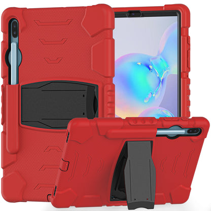 Impact Resistant PC + Soft Silicone Tablet Cover Case with Kickstand for Samsung Galaxy Tab S6 SM-T860 (Wi-Fi)/SM-T865 (LTE)/SM-T867