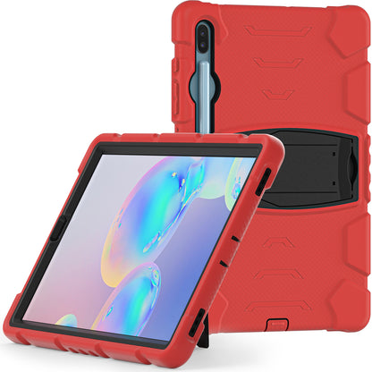 Impact Resistant PC + Soft Silicone Tablet Cover Case with Kickstand for Samsung Galaxy Tab S6 SM-T860 (Wi-Fi)/SM-T865 (LTE)/SM-T867