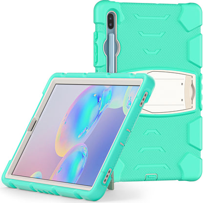 Impact Resistant PC + Soft Silicone Tablet Cover Case with Kickstand for Samsung Galaxy Tab S6 SM-T860 (Wi-Fi)/SM-T865 (LTE)/SM-T867