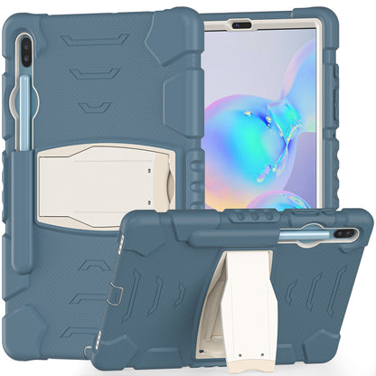 Impact Resistant PC + Soft Silicone Tablet Cover Case with Kickstand for Samsung Galaxy Tab S6 SM-T860 (Wi-Fi)/SM-T865 (LTE)/SM-T867