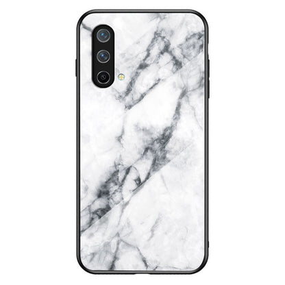 Drop-Proof Marbling Pattern Tempered Glass Cell Phone Cover for OnePlus Nord CE 5G