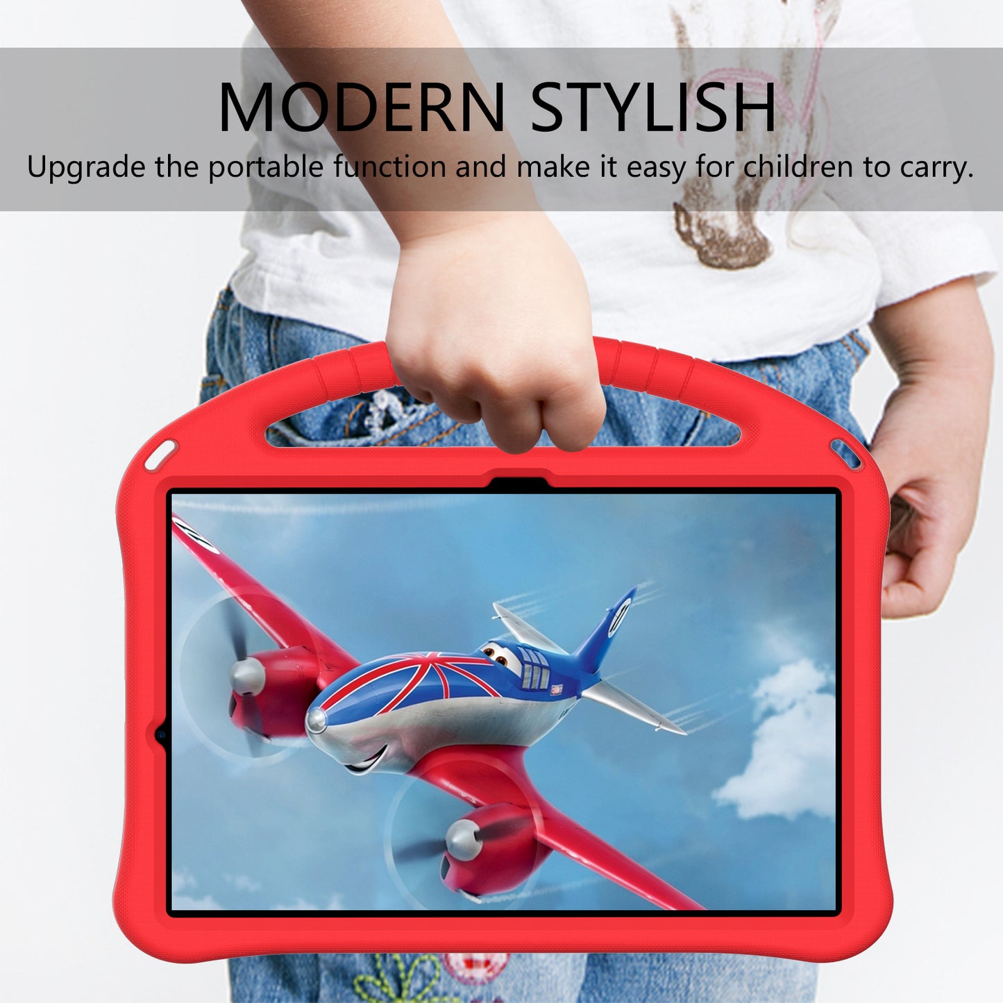 Handle Design Shockproof EVA Smart Tablet Cover Case for Samsung Galaxy Tab S7 FE/Tab S7 Plus