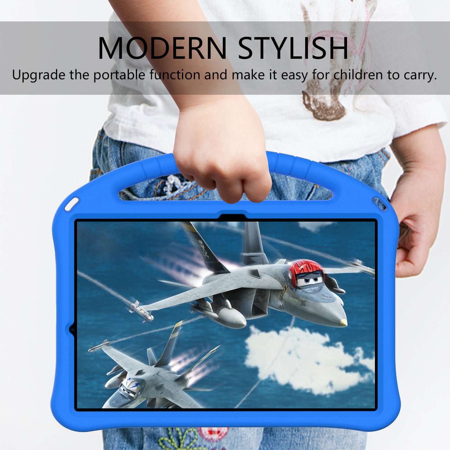 Handle Design Shockproof EVA Smart Tablet Cover Case for Samsung Galaxy Tab S7 FE/Tab S7 Plus