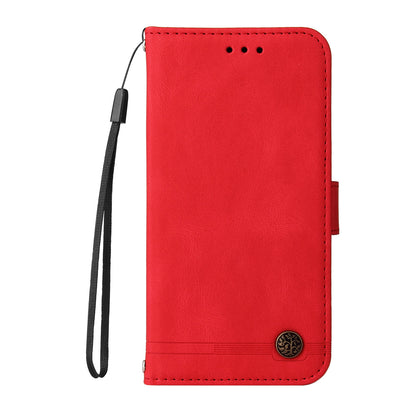 Retro Tree Pattern Metal Button Decor Phone Flip Case Stand PU Leather+TPU Cover for Motorola Moto G10/G20/G30/G10 Power