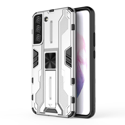 Shockproof Hard PC + Soft TPU Hybrid Protective Cover with Kickstand for Samsung Galaxy S22 5G