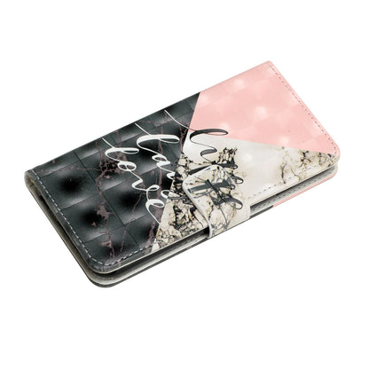 Pattern Printing Light Spot Decor Leather Cover Stand Wallet Protective Phone Case for Samsung Galaxy S22 Ultra 5G