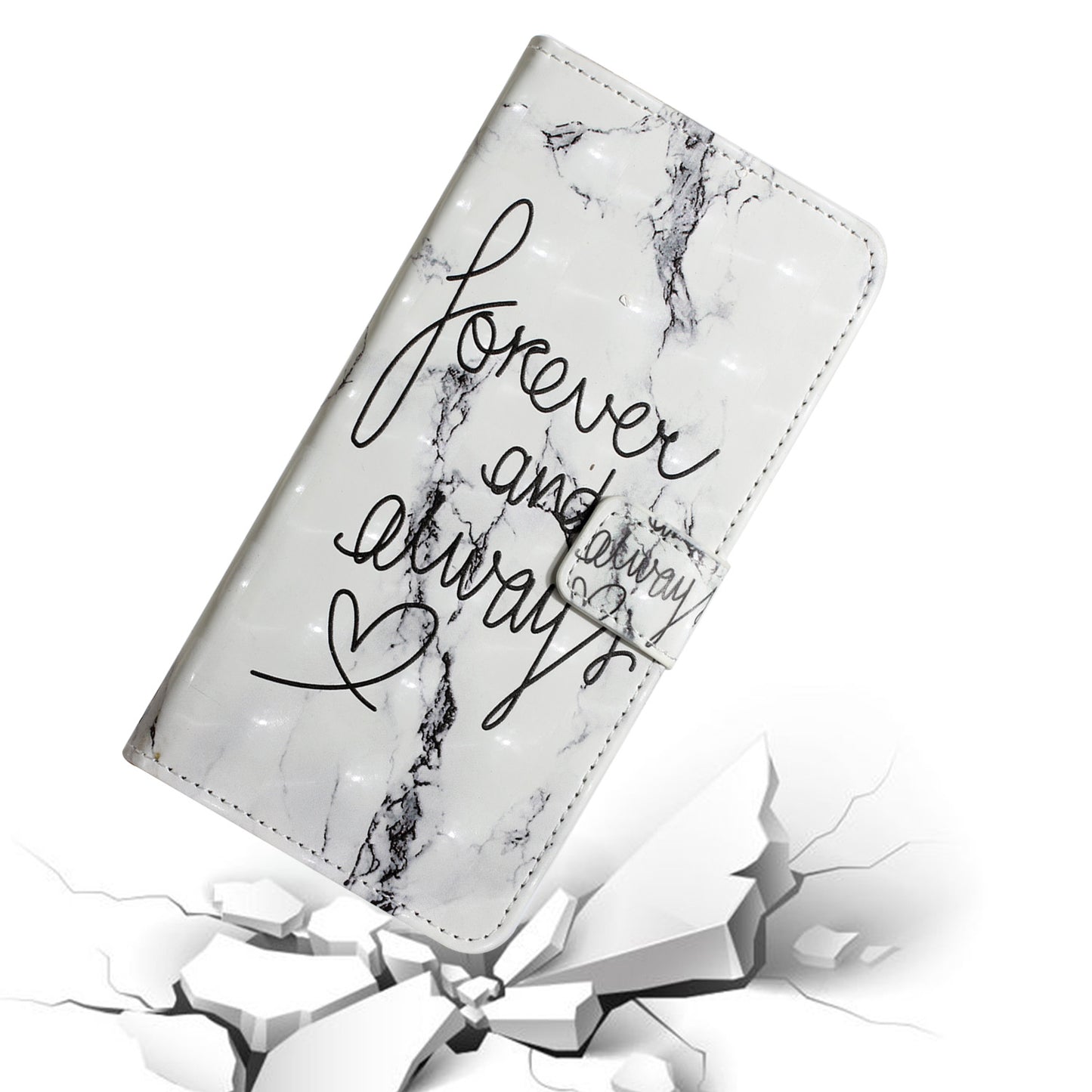 Pattern Printing Light Spot Decor Leather Cover Stand Wallet Protective Phone Case for Samsung Galaxy S22 Ultra 5G