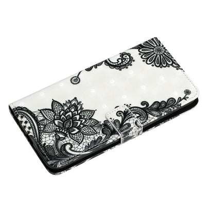 Pattern Printing Light Spot Decor Leather Cover Stand Wallet Protective Phone Case for Samsung Galaxy S22 Ultra 5G