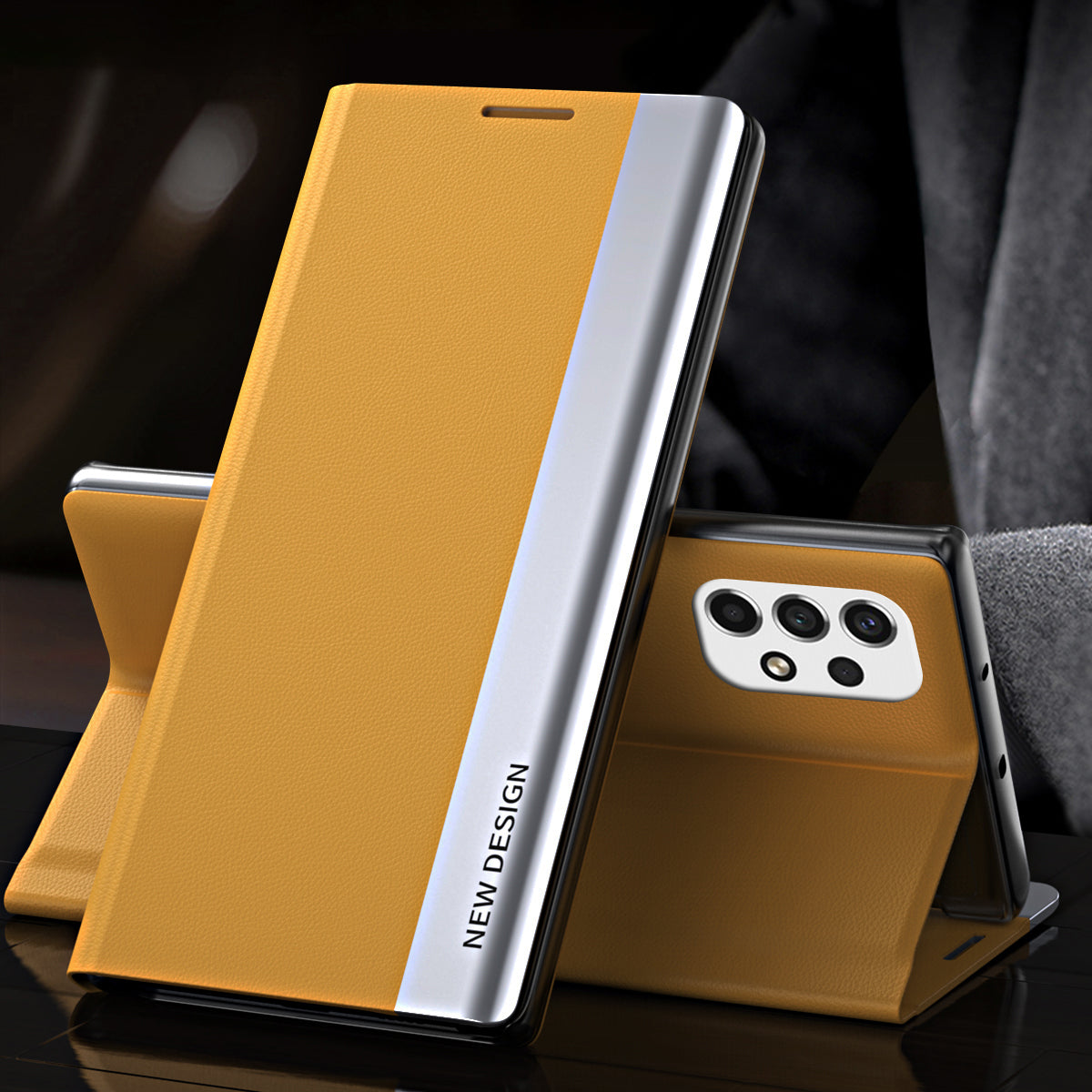 Magnetic Absorption PU Leather Foldable Stand Phone Case Shell for Samsung Galaxy A53 5G