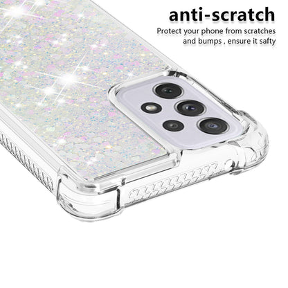 LE1 Series Glitter Case for Samsung Galaxy A73 5G, Sparkle Quicksand Floating Liquid Soft TPU Protective Phone Case