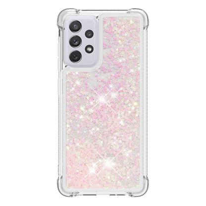 LE1 Series Glitter Case for Samsung Galaxy A73 5G, Sparkle Quicksand Floating Liquid Soft TPU Protective Phone Case