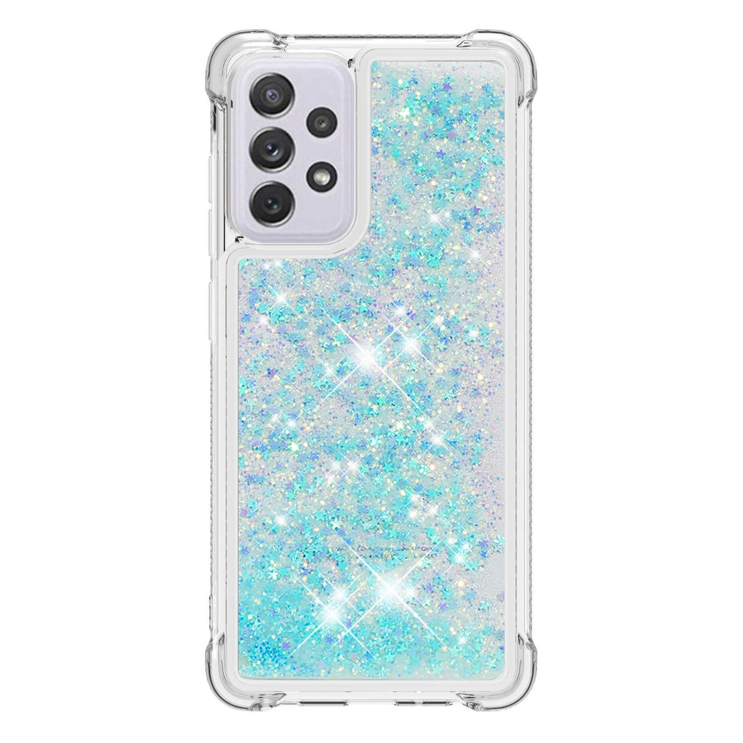 LE1 Series Glitter Case for Samsung Galaxy A73 5G, Sparkle Quicksand Floating Liquid Soft TPU Protective Phone Case