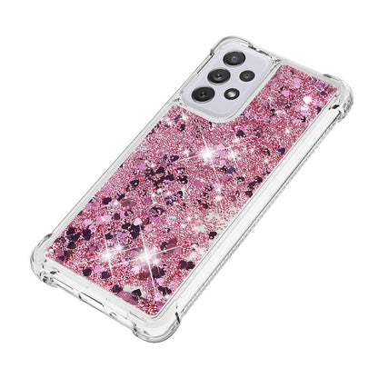 LE1 Series Glitter Case for Samsung Galaxy A73 5G, Sparkle Quicksand Floating Liquid Soft TPU Protective Phone Case