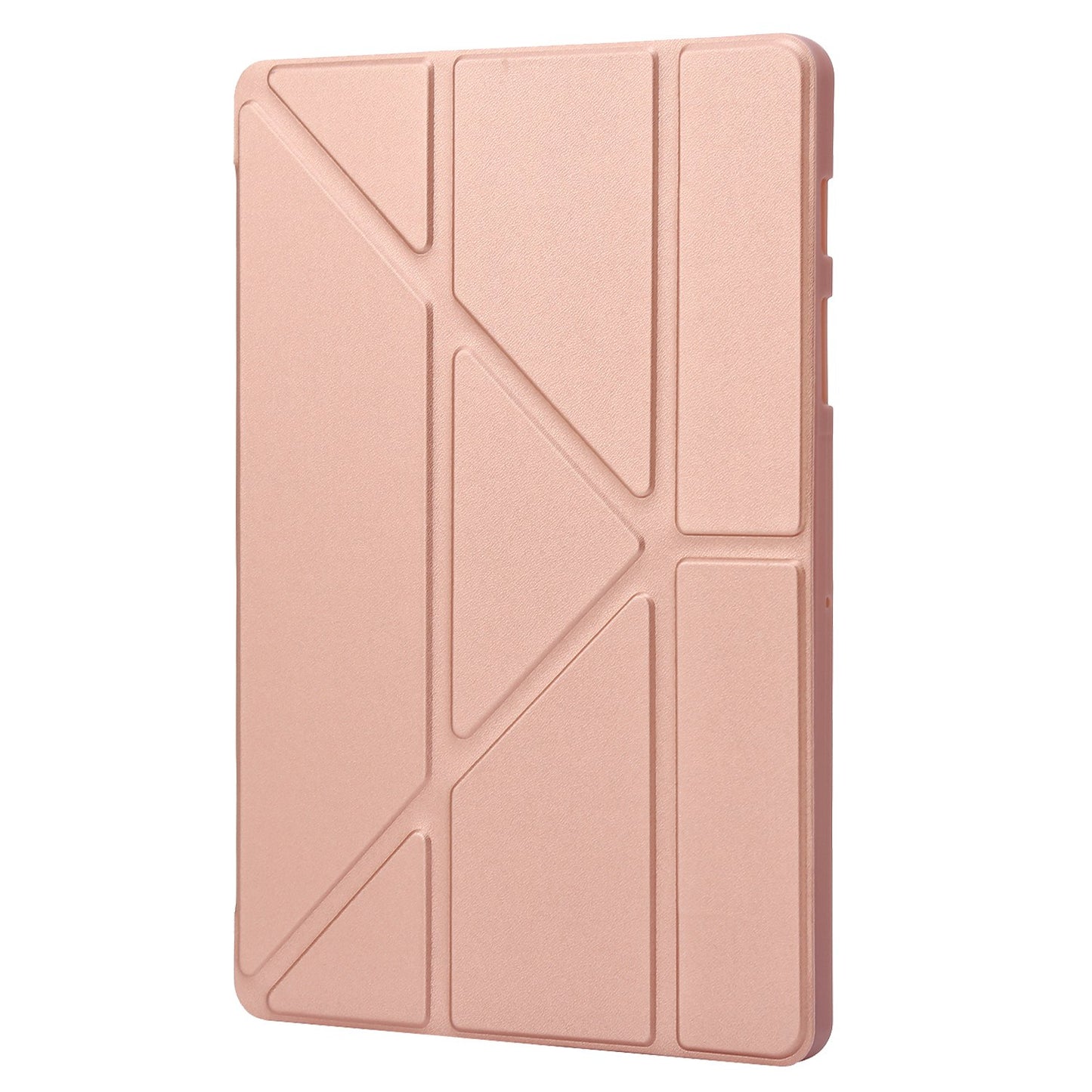 For Samsung Galaxy Tab S8 V-fold Stand Silicone + Leather Tablet Case Auto Wake/Sleep Function Cover