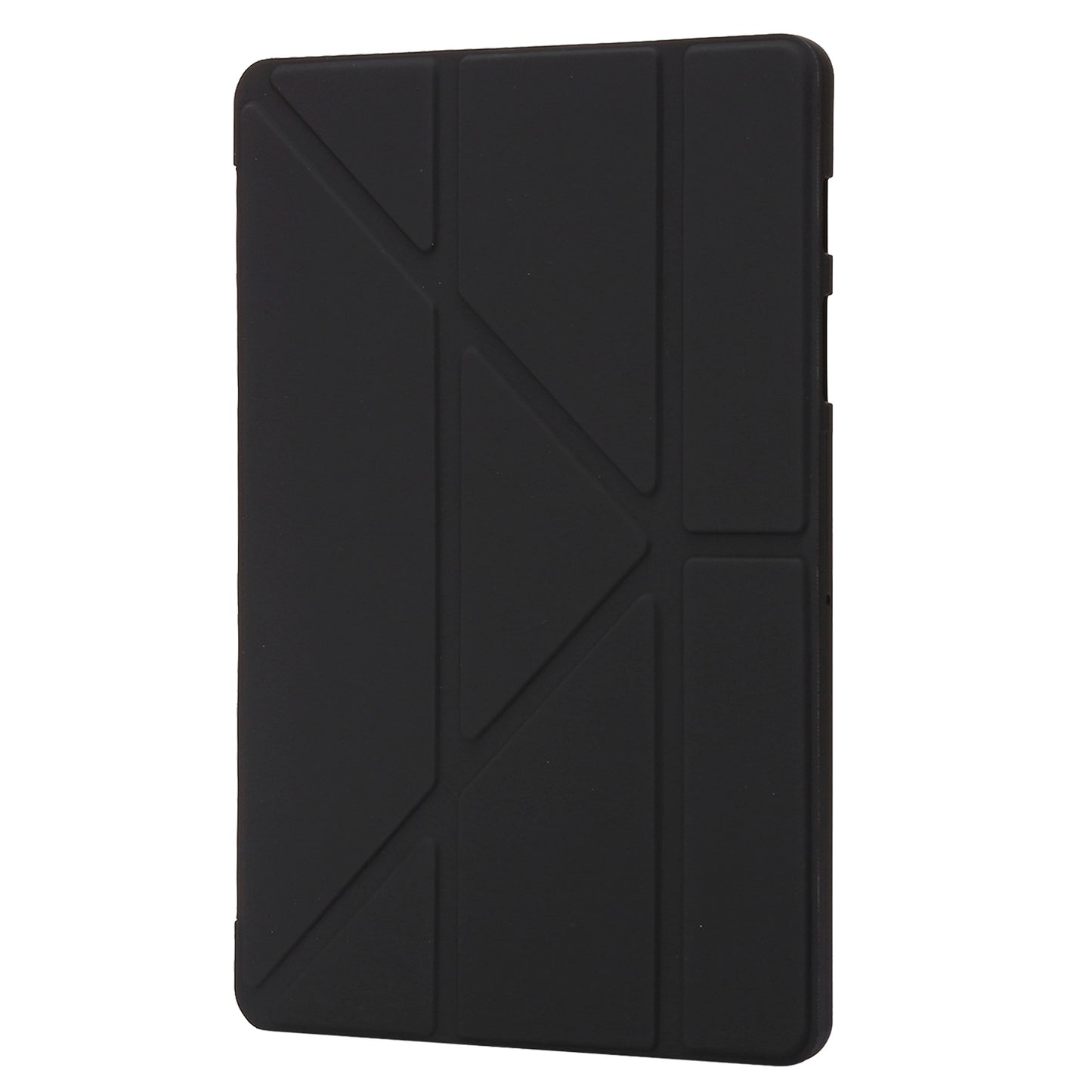 For Samsung Galaxy Tab S8 V-fold Stand Silicone + Leather Tablet Case Auto Wake/Sleep Function Cover