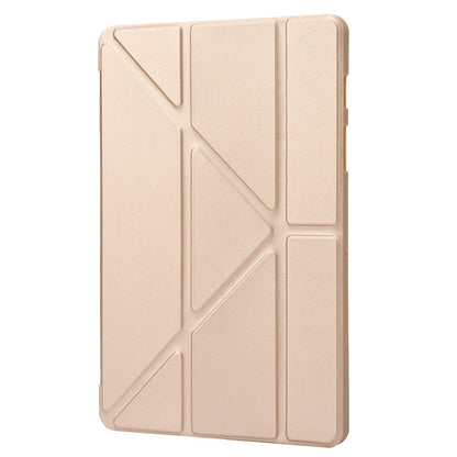 For Samsung Galaxy Tab S8 V-fold Stand Silicone + Leather Tablet Case Auto Wake/Sleep Function Cover