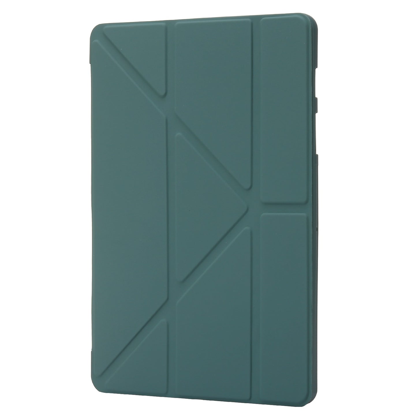 For Samsung Galaxy Tab S8 V-fold Stand Silicone + Leather Tablet Case Auto Wake/Sleep Function Cover