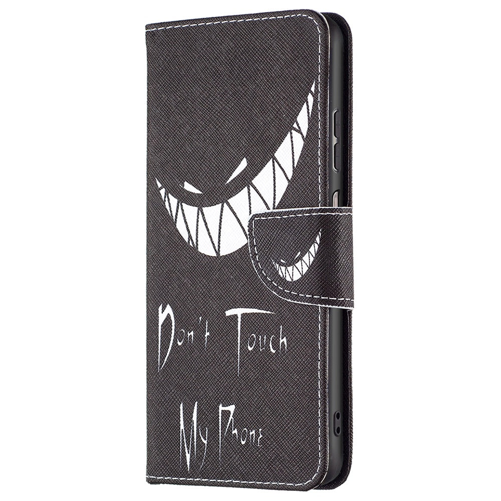 For Samsung Galaxy M53 5G BF Pattern Printing Leather Series-1 Stylish Magnetic Clasp Phone PU Leather Case Flip Stand Wallet Shockproof Cover